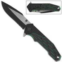 SP1263BK - Electrical Green Spring Assist Knife