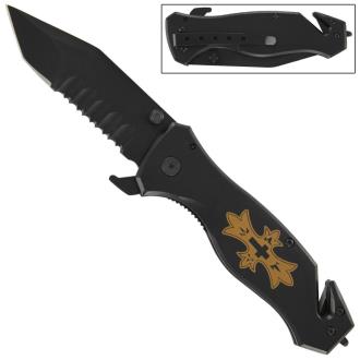 Dark Protector Spring Assist Tactical Knife