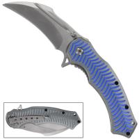 SP1639 - Spinal Tap Shock Blue Karambit Knife