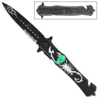 SP1648 - Tribal Scorpion Spring Assist Knife