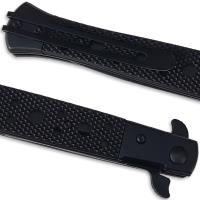 SP358-70ALC - Huge Italian Stiletto Switchblade Style Spring Assist Knife G10 Handle 13.25in Long