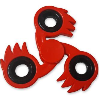 Spitfire Fidget Tri-Spinner Spike Red Fireball Focus ADHD Finger Toy EDC Stress Relief