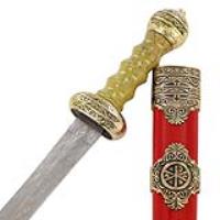 SR05 - Roman Royal Small Etched Wave Pattern Gladius Pugio Dagger