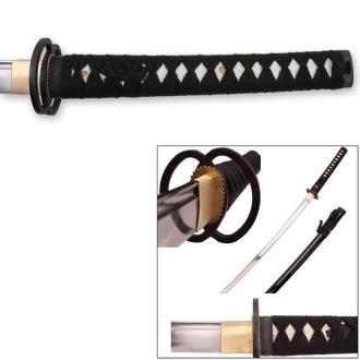 Katana Practical Daimyo Samurai Sword Full Tang Black Battle Ready