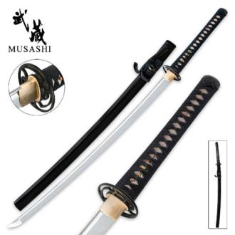 Hand Forged 1060 Musashi Katana Sword With Scabbard