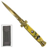 ST2067 - Italian Milano Gold Finger Automatic Stiletto Switchblade