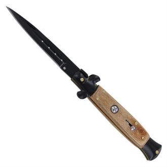 Automatic Dark Transient Stiletto Knife