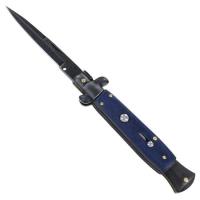 ST5585 - Italian Blue Jay Stainless Steel Automatic Folding Stiletto Knife