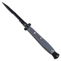 ST700 - Deluxe Extra Long Sacred Sacrifice Stiletto Switchblade Fanning Knife