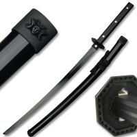 SW-339BK - Black Bushido Samurai Sword of War Full Tang Battle Ready