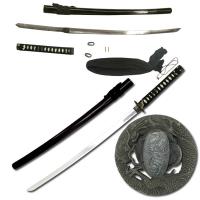 SW-341BKD - Ten Ryu Full Tang Black Samurai Katana Sword