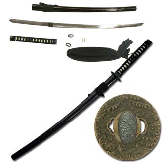 Ten Ryu Samurai Katana Sword High Carbon Steel SW-342BKD by SKD Exclusive Collection