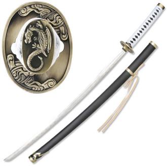 Dragon Guardian Samurai Sword with White Ito