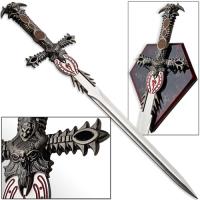 SW786-200 - Underworld Demon Balrog Dagger Mini Claymore Sword w Plaque