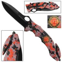 WG919 - Serve And Protect Spring Assisted Knife- Extinguisher WG919 - Spring Assisted Knives