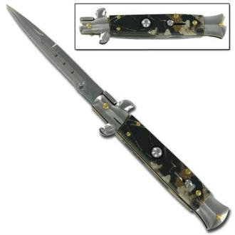 Stiletto Milano Bayonet Blade Silver Eagle Real Tree Camo Special A150BC - Stiletto Knives
