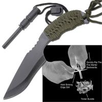 SP082-MP-5 - Survival Outdoor Full Tang Knife Fire Starter Kit SP082-MP-5 - Knives