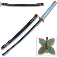 3016 - Blazing S. 41&quot; Metal Fantasy Samurai Sword Replica Demon Slayer Shinobu Kocho