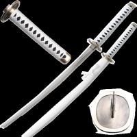 T-3603 - One Piece Roronoa Zoro&#39;s Wado Ichimonji Sword Steel All White Anime Katana Kuina