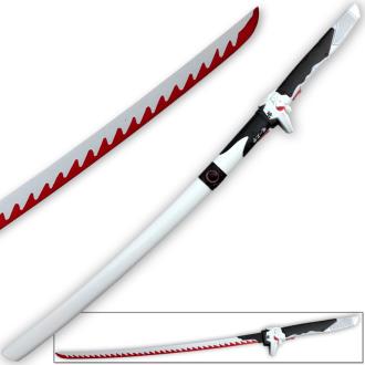 Overwatch Katana Genji Sword White Red Dragonblade Cybernetic Warrior Steel Replica OW