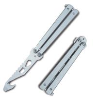 T205601S-3 - Butterfly Multi Functional Balisong Belt Cutter Gut Hook Tool Bottle Opener