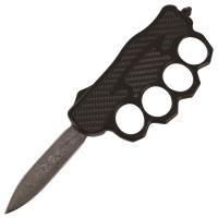 T2312 - World of Pain Automatic OTF Switchblade Trench Style Knuckle Knife