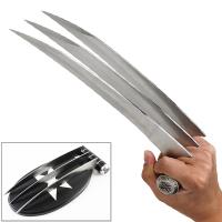 T255855 - Wolverine Claws X-Men Logan Weapon-X Mutant Triple Blade Steel w Display Stand
