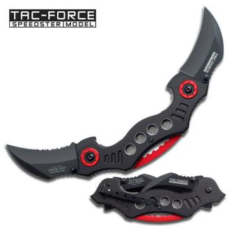 Tac Force Dagger Style Folding Knife Black