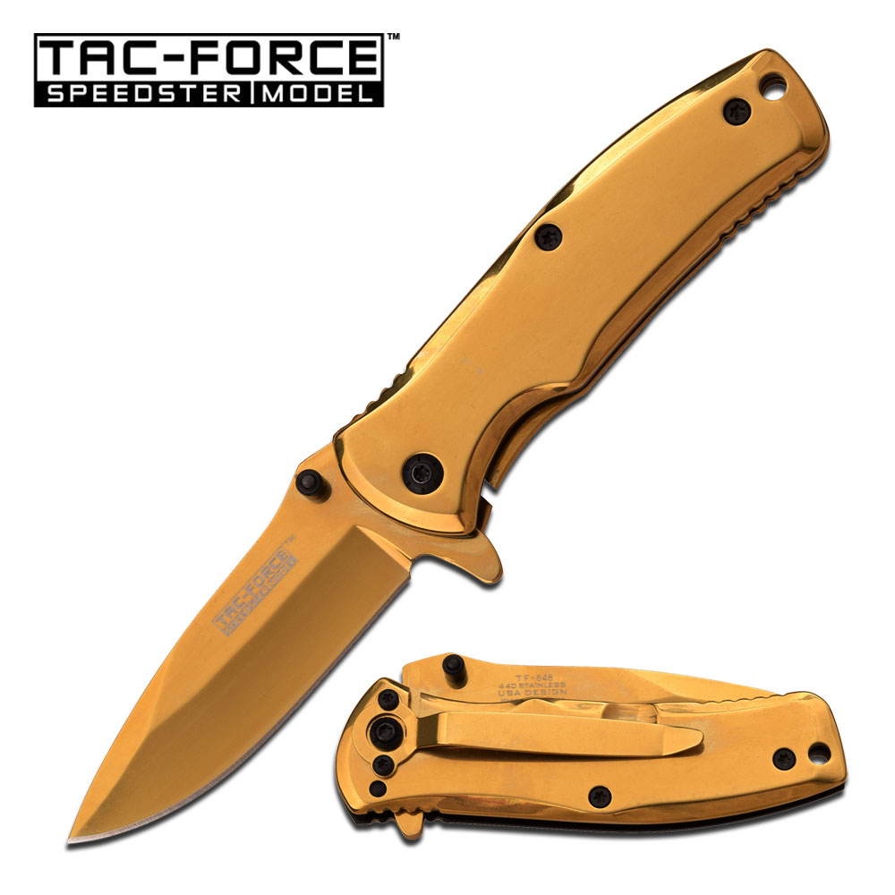 TacForce TF848GD Spring Assisted Knife