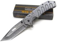 TF-866 - Tac Force Tactical Spring Assisted Folding Pocket Knife 9&quot; Stone Washed Tanto