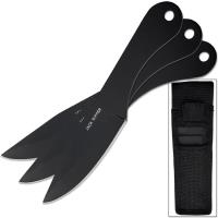 TK-004B-6 - Black Jack Ripper Throwing Knives 3Pcs Set Very SHARP 6in Overall Heat Treated