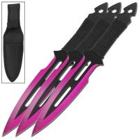 TK1625PK - Modern Ninjutsu Throwing Knives Pink