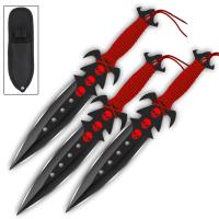 TK1747RD - Ancestral Deadly Triad Throwing Knife Practice Set