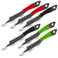 TK1752 - Shark Bite Drop Point Throwing Knife Set