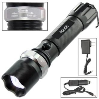 Police Tactical LED Weatherproof Flashlight