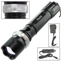 F-15772 - Police Tactical LED Weatherproof Flashlight