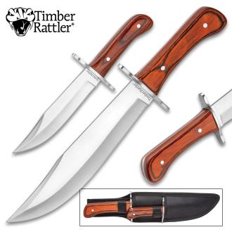 Timber Rattler Durango Bowie Knife Set With Sheath