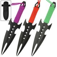 TS1222 - Aerodynamic 3 Piece Throwing Target Knife Set