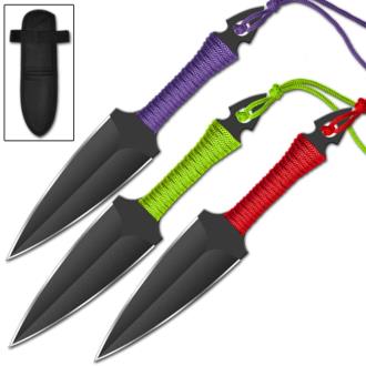 Eclipse 3 Piece Throwing Target Knife Set