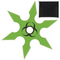 TS1303 - Bio-Slime Hazard 6 Point Heavy Duty Throwing Star Green