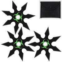 TS13-2 - Endless Toxic Doom Heavy Duty 3 Piece Throwing Star Set