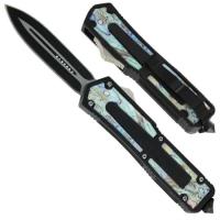 IN8104 - Titan Originator DA Blue Swirl OTF Knife Black IN8104 - Knives