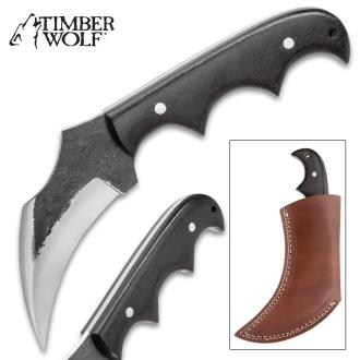 Timber Wolf Talon Fixed Blade Knife And Sheath