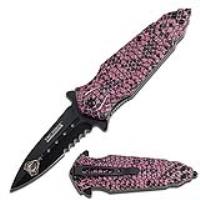 TF-796PE - Spring Assist Knife Snake Venom Spike Purple