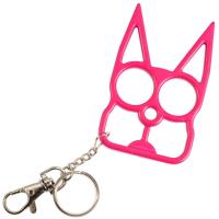 U009HP - Cat Self Defensive Key Chain Hot Pink