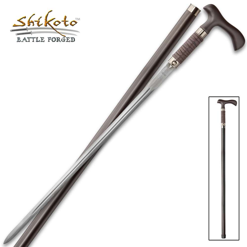 United Cutlery Shikoto Damascus Fantasy Sword Cane - Hero Outdoors