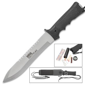 NRA Tactical SAFE Knife, Sheath, and Survival Kit