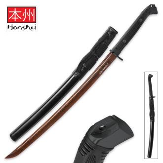 Honshu Boshin Hellfire Damascus Handmade Wakizashi Sword