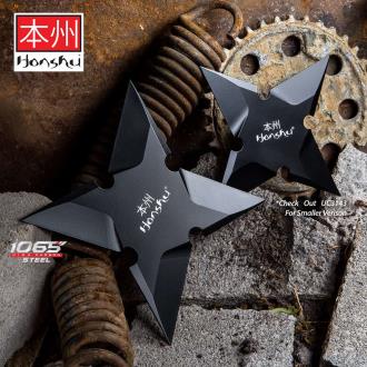 .25 Honshu Sleek Black Throwing Star - Large