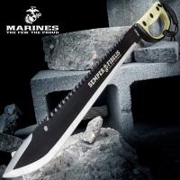 UC3191 - Usmc Semper Fi Sawback Machete Knife With Sheath